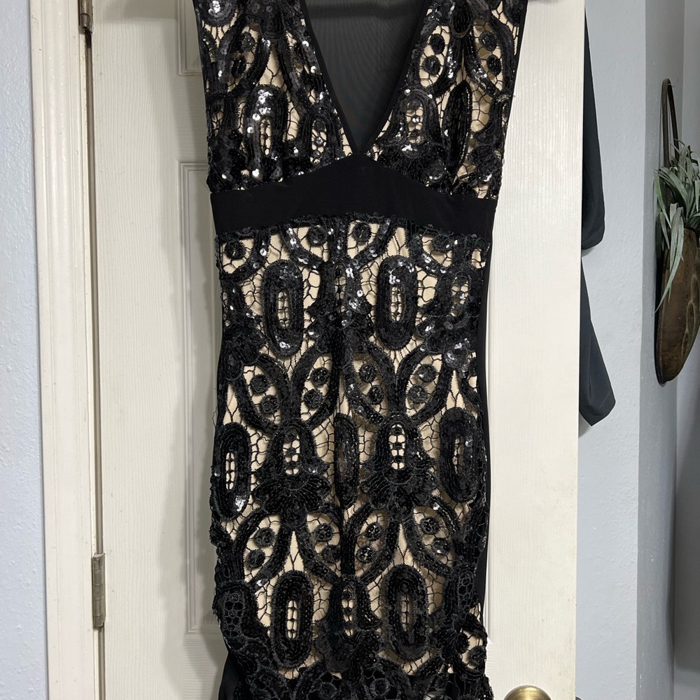 Elegant Black Lace Dress